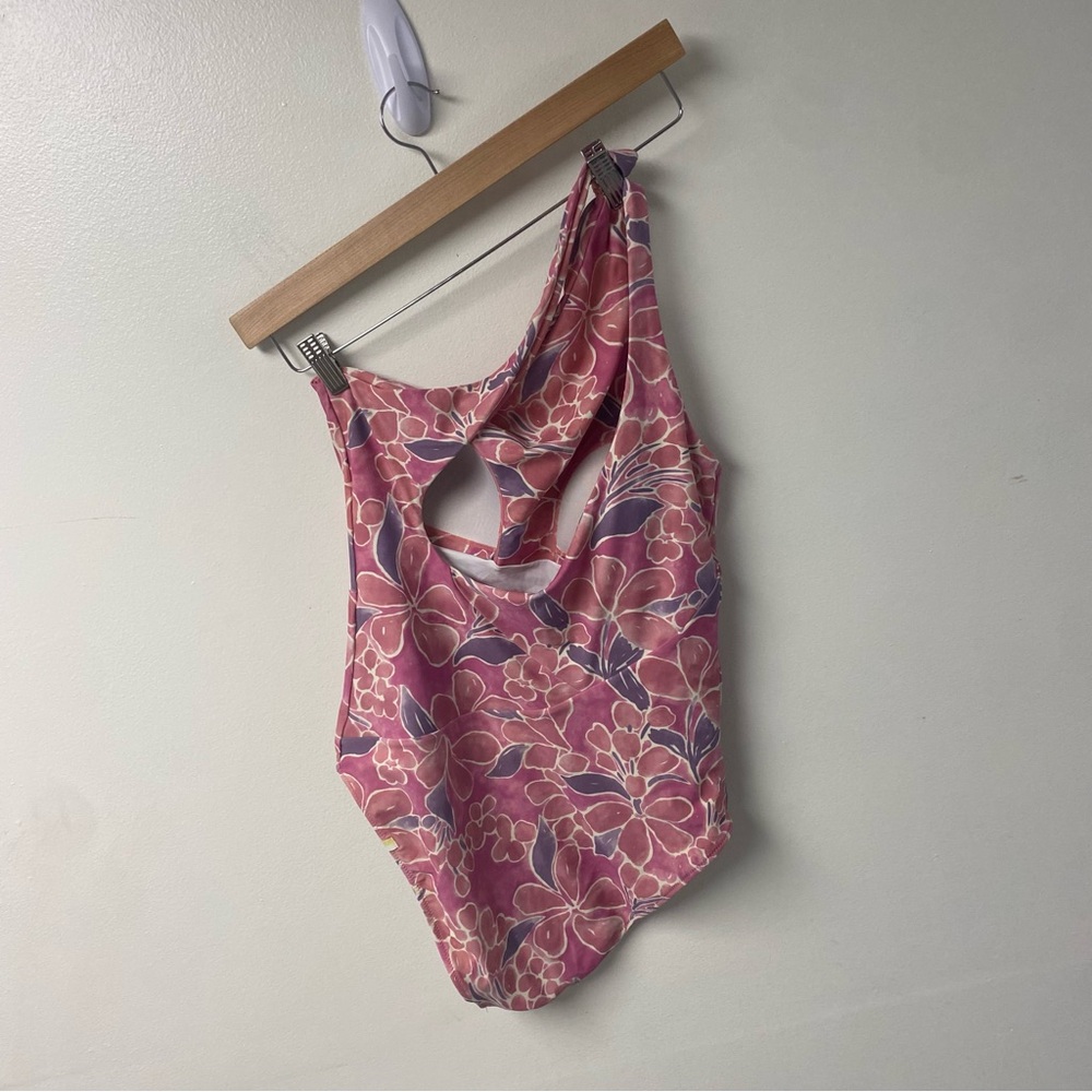 Summersalt RARE The Sidestroke Pink Watercolor Floral One Piece Size 8 - Picture 6 of 7